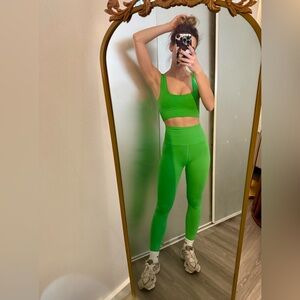 Free People Movement Vibrant Green Women's Activewear Set NEVER WORN